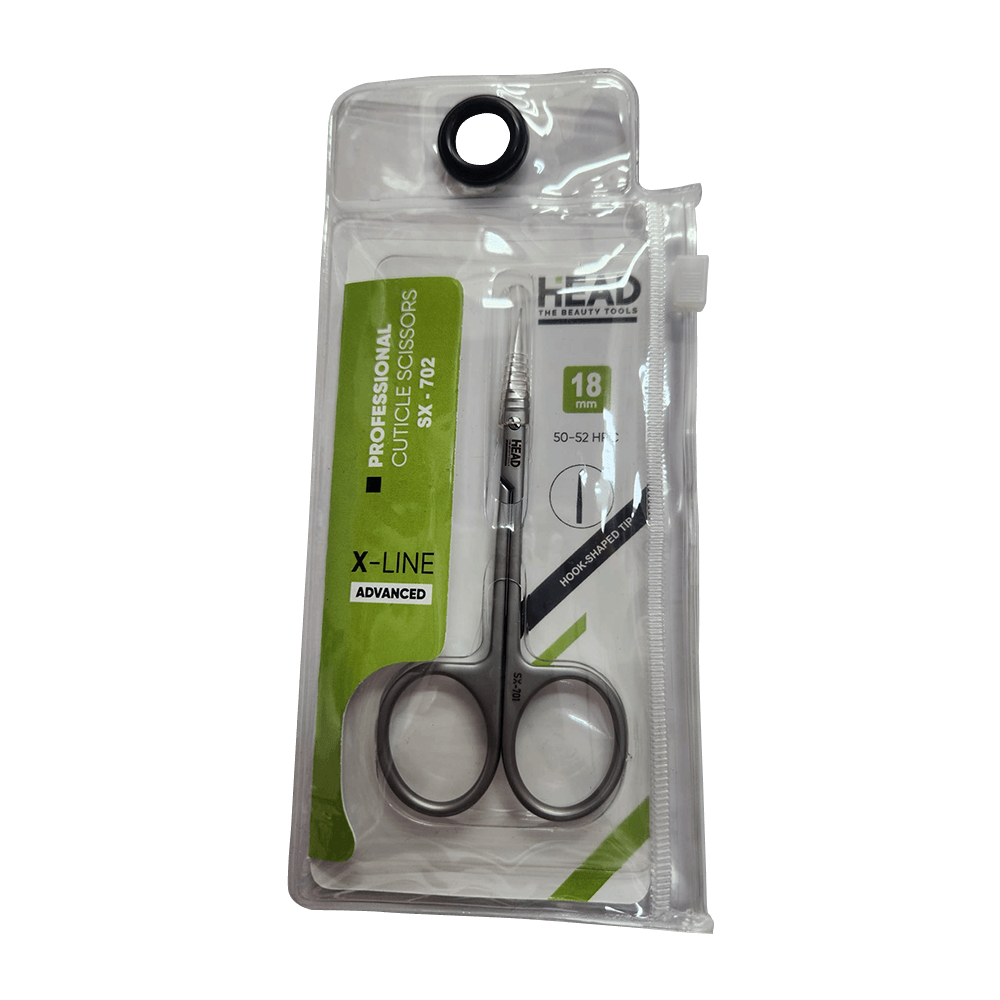 מספריים לקוטיקולה HEAD SX-702 אורך 103 מ״מ להב 18מ״מ עם קצה מעוגל