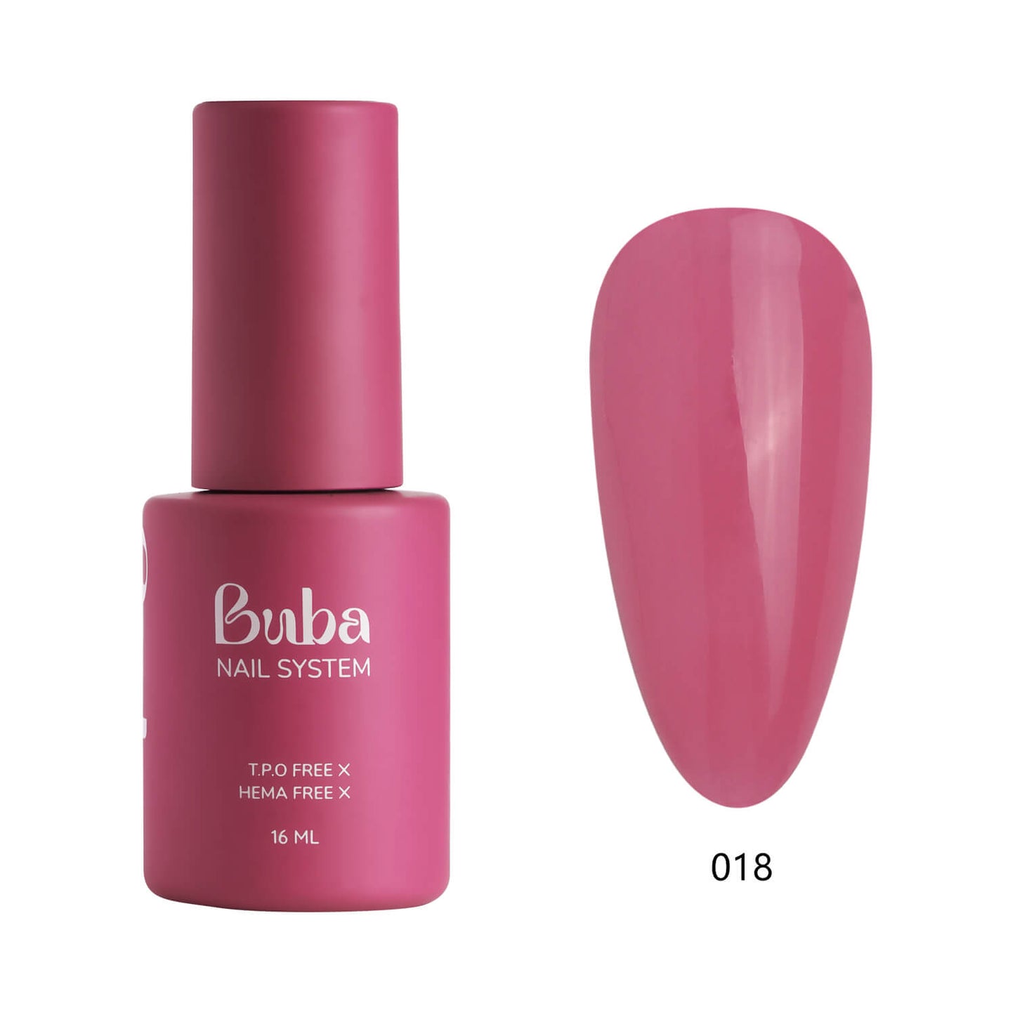 לק ג׳ל בובה Buba HEMA FREE גוון 018