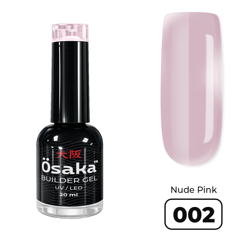 ג׳ל בנייה בבקבוק 20 מ״ל Brush Builder Gel Nude Pink 002 Osaka