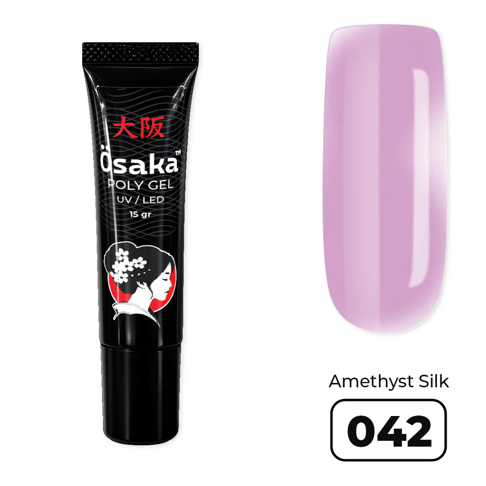 פוליג׳ל 15 מ״ל PolyGel Tube Amethyst Silk 042 Osaka
