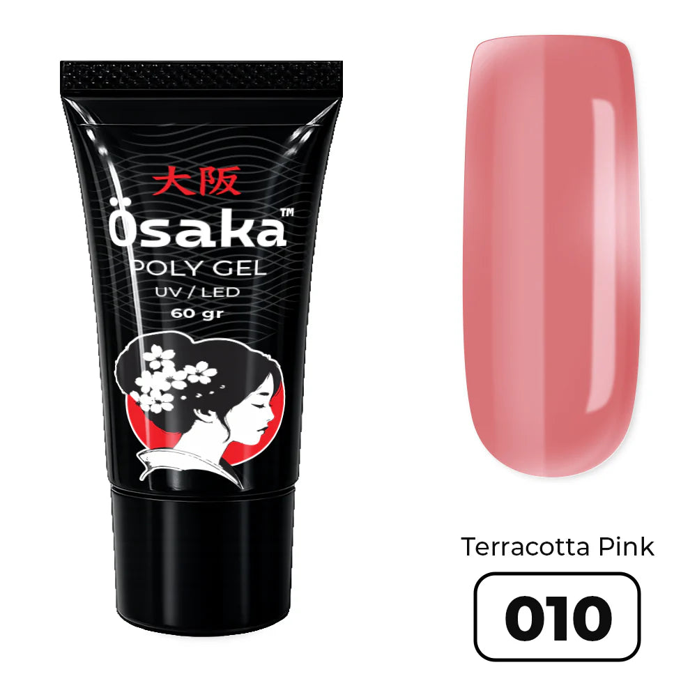 פוליג׳ל 60 גר. PolyGel Tube Terracotta Pink 010 Osaka