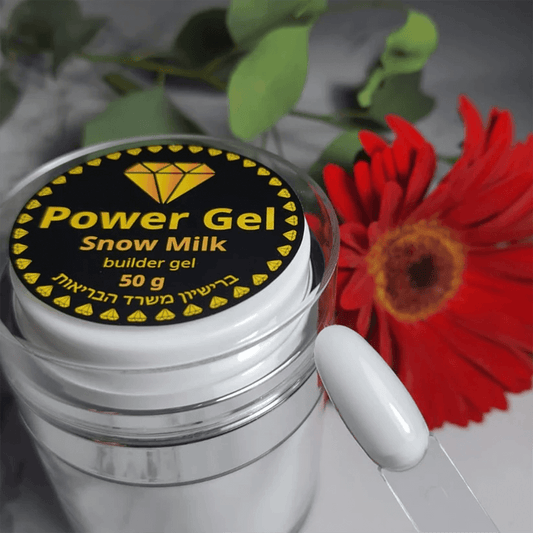 ג׳ל בניה Power Gel Snow Milk 50 g builder gel