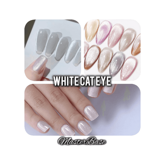 . ג׳ל לק 15 מ״לֹ Сat eye, White - MasterBase