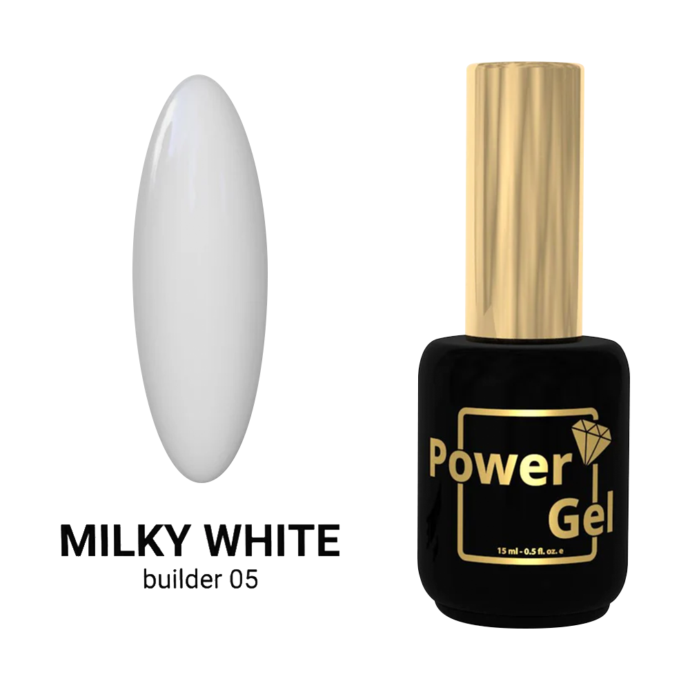 Builder gel  05 Milky White. Power gel.15ml