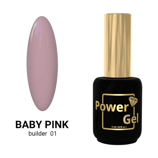 Builder gel 01 Baby Pink. Power gel.15ml