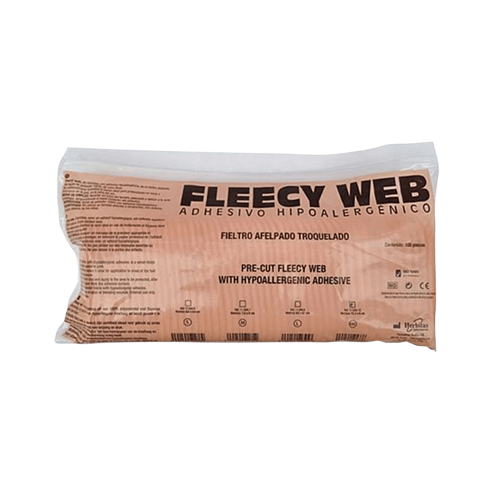 פלסטר לשיחרור לחץ 100 יח מידה Fleecy Web M