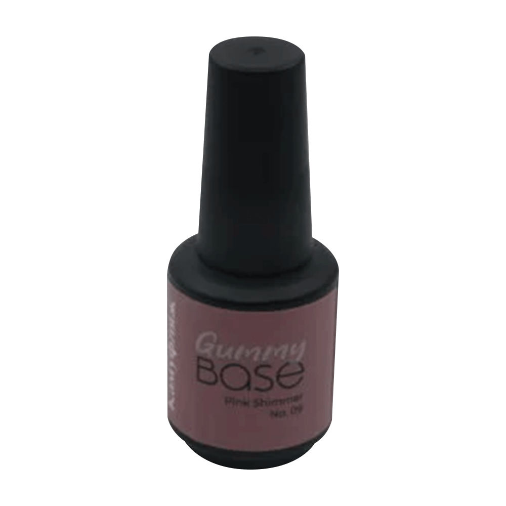 Gummy Base Pink  Shimmer  No.09 20 ml.גומי בייס