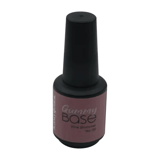 Gummy Base Pink  Shimmer  No.09 20 ml.גומי בייס