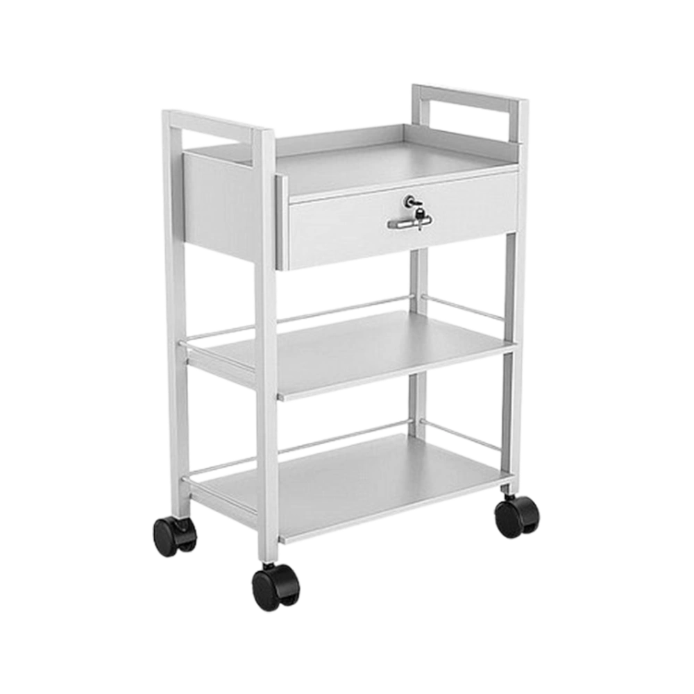 עגלת קוסמטיקה עם 3 מדפים AM7201 (שחור ,לבן)