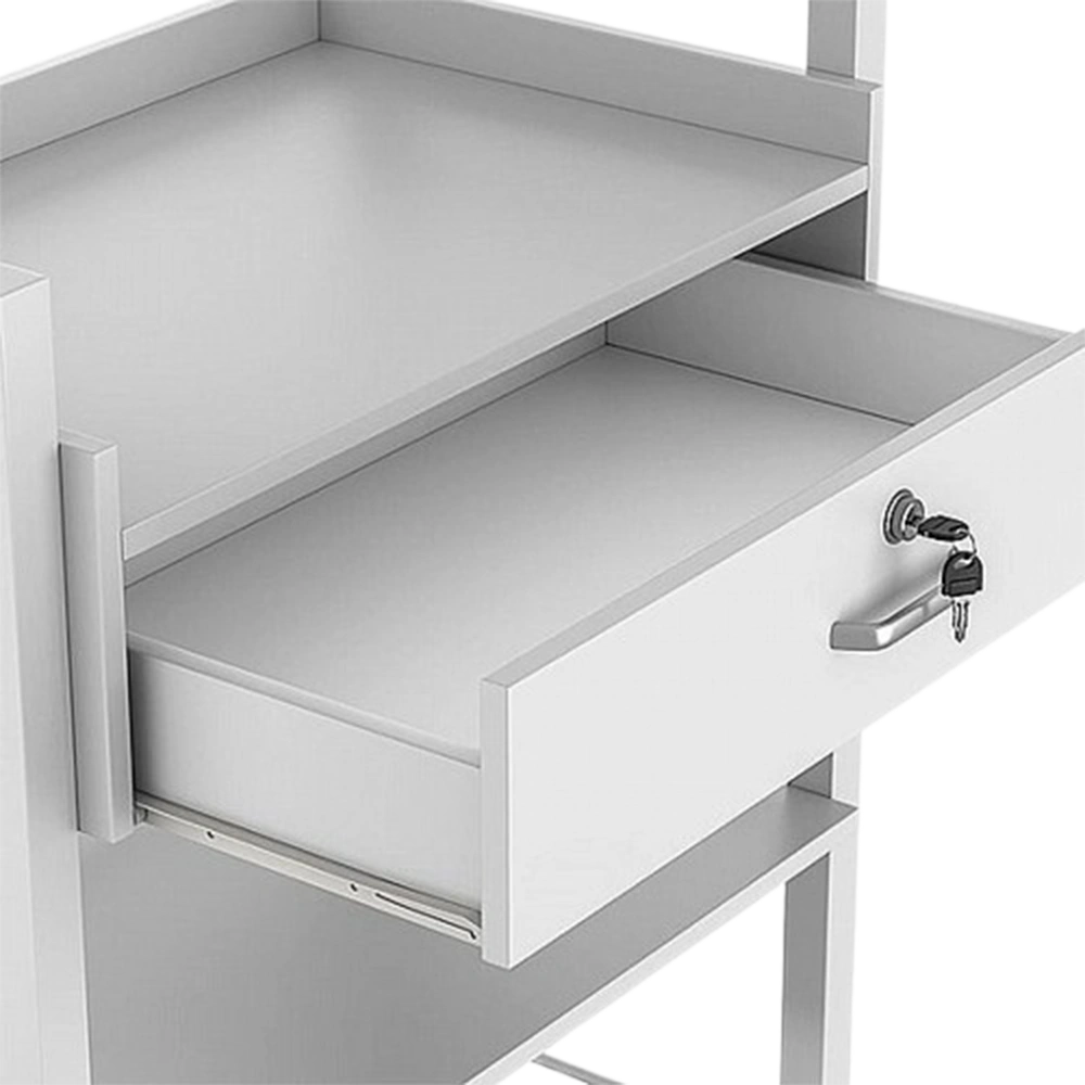 עגלת קוסמטיקה עם 3 מדפים AM7201 (שחור ,לבן)