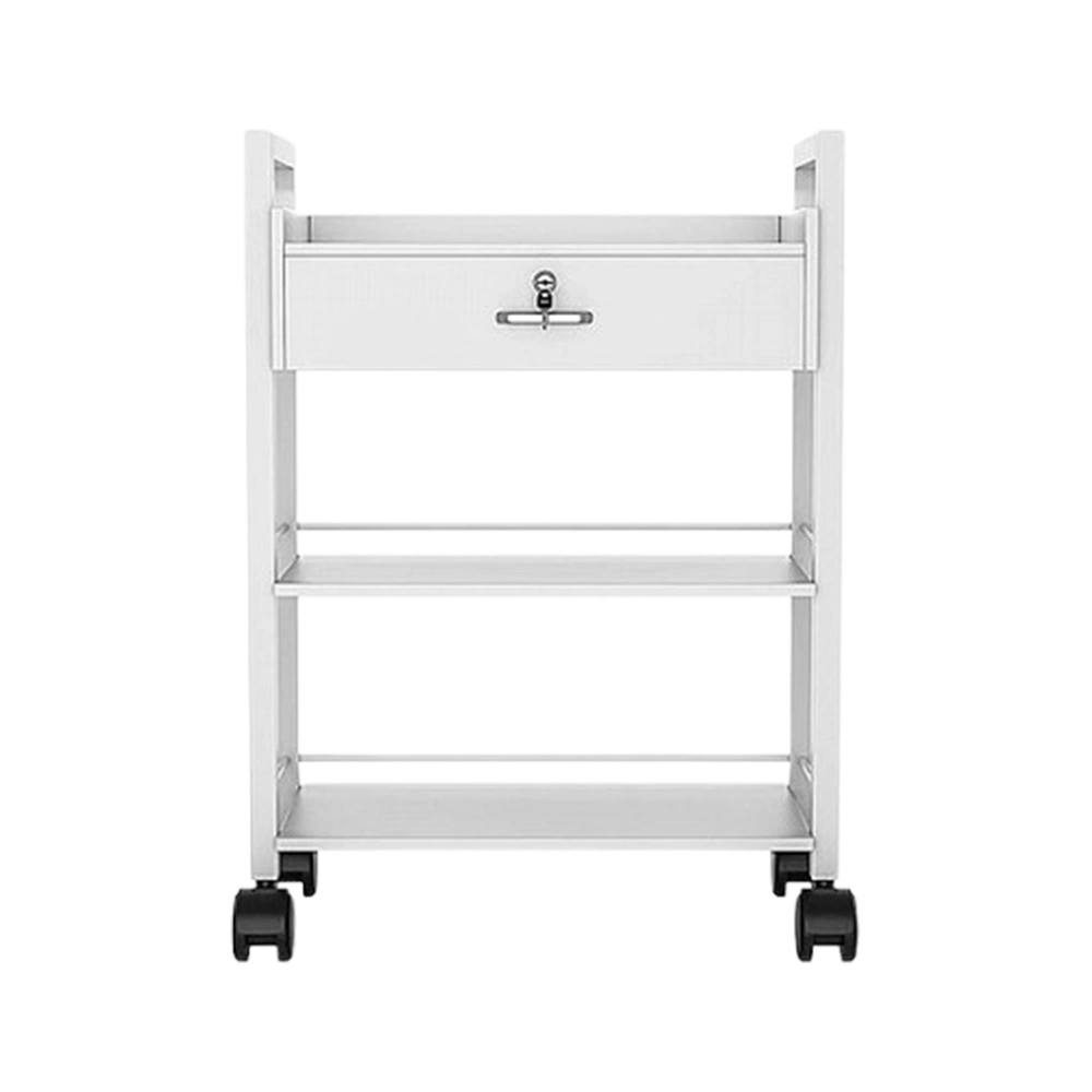 עגלת קוסמטיקה עם 3 מדפים AM7201 (שחור ,לבן)