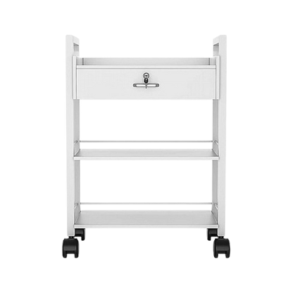 עגלת קוסמטיקה עם 3 מדפים AM7201 (שחור ,לבן)