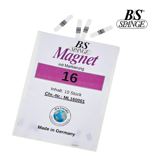 B/S Magnet Spange - פסי תיקון מגנטיים לטיפול בציפורן חודרנית 10 יח מידה16