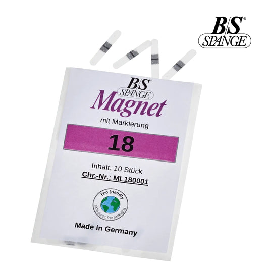B/S Magnet Spange - פסי תיקון מגנטיים לטיפול בציפורן חודרנית 10 יח מידה18