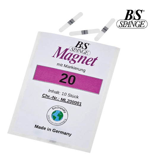 B/S Magnet Spange - פסי תיקון מגנטיים לטיפול בציפורן חודרנית 10 יח מידה20