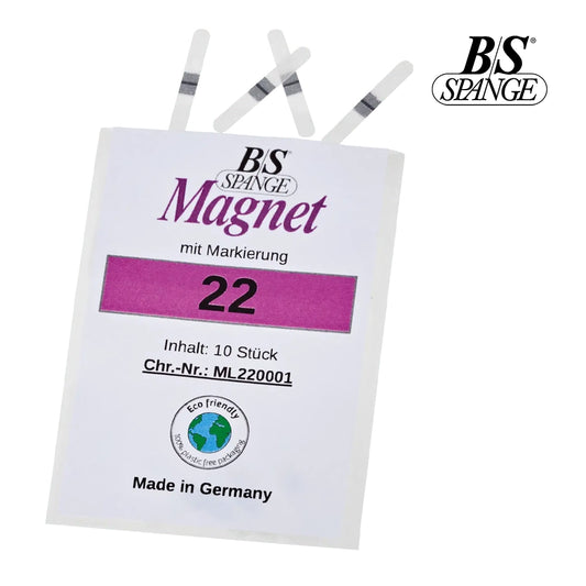 B/S Magnet Spange - פסי תיקון מגנטיים לטיפול בציפורן חודרנית 10 יח מידה22