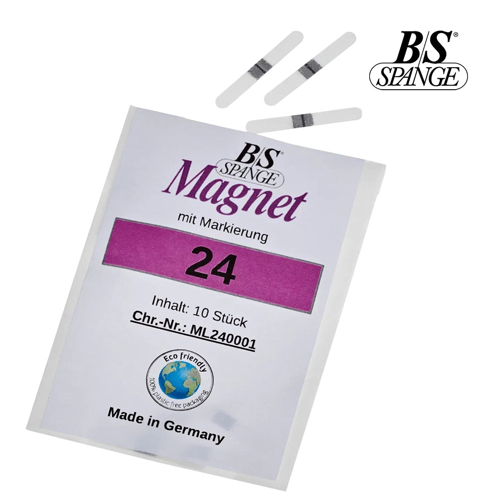 B/S Magnet Spange - פסי תיקון מגנטיים לטיפול בציפורן חודרנית 10 יח מידה24