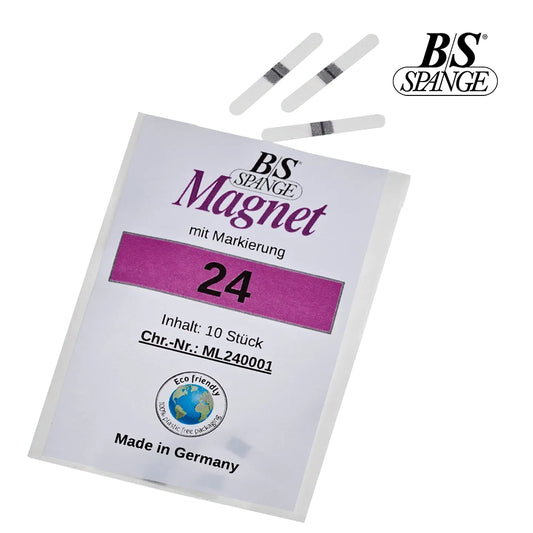 B/S Magnet Spange - פסי תיקון מגנטיים לטיפול בציפורן חודרנית 10 יח מידה24