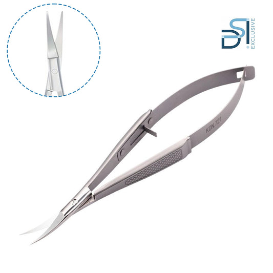 מספריים לקוטיקולה ועור 119מ"מ קצה מעוקל DSI Exclusive Cuticle Scissors KDN 721
