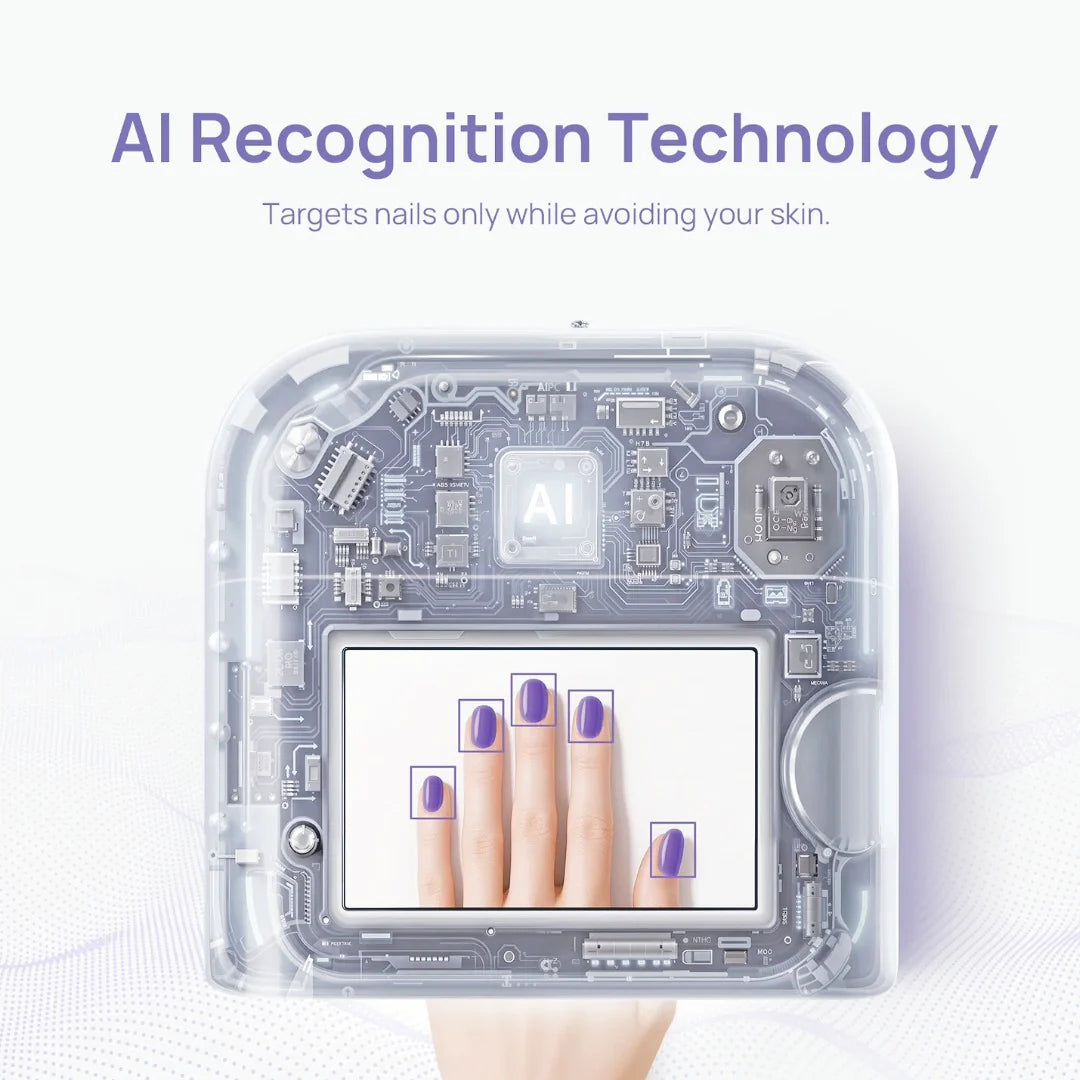 מנורת O NAIL AI Smart Lamp -  UV/LED חכמה עם בינה מלאכותית