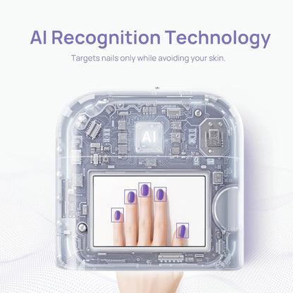 מנורת O NAIL AI Smart Lamp -  UV/LED חכמה עם בינה מלאכותית