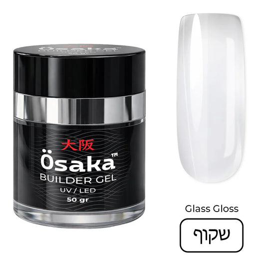 ג׳ל בנייה בצנצנת 50 גר Builder Gel Glass Gloss Osaka