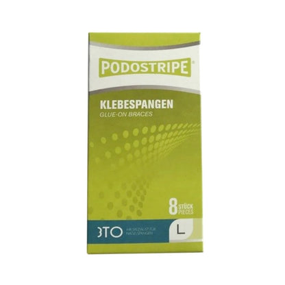 L מידה . PodoStripe® Spare - רצועות הדבקה לתיקון ציפורניים.