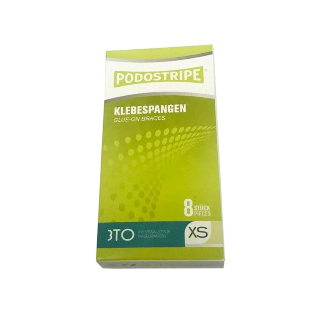 XS מידה . PodoStripe® Spare - רצועות הדבקה לתיקון ציפורניים.