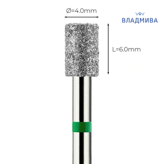 ראש שיוף יהלום  "צילינדר" ירוק גס 110/040  Vladmiva