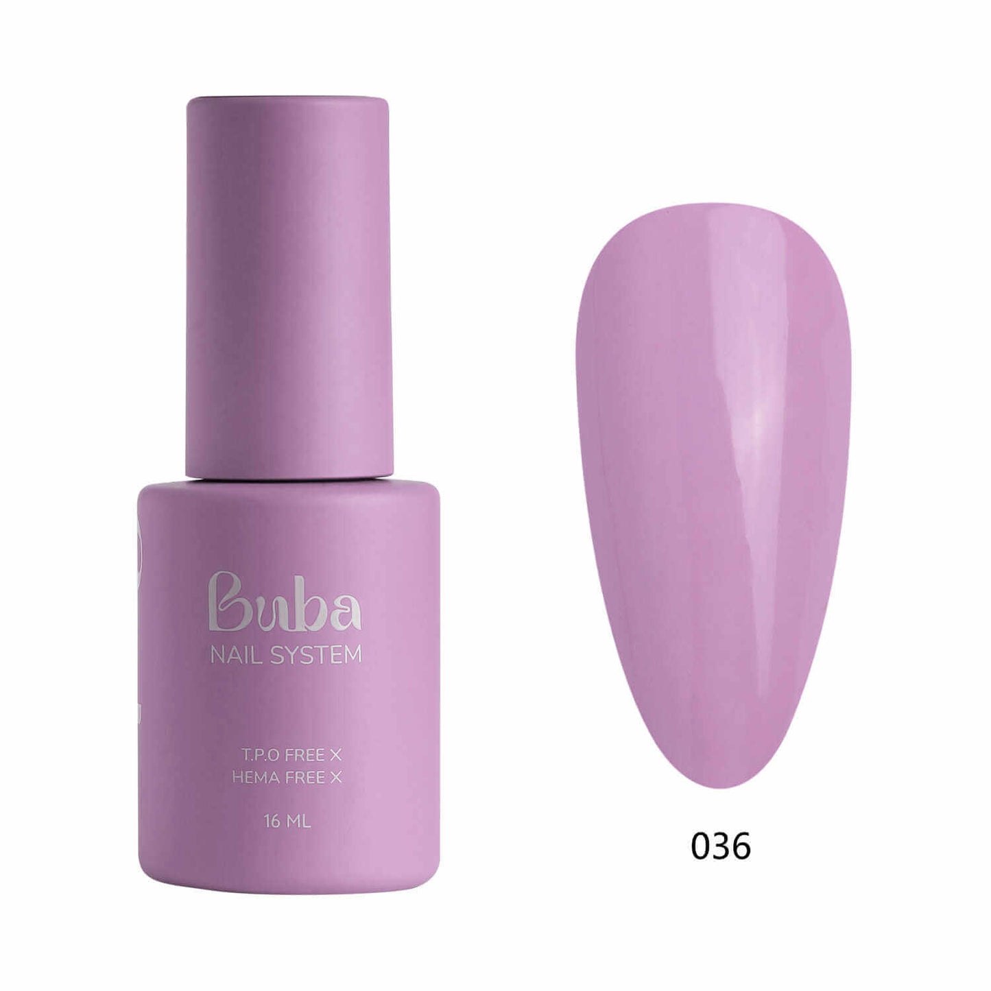 לק ג׳ל בובה Buba HEMA FREE גוון 036