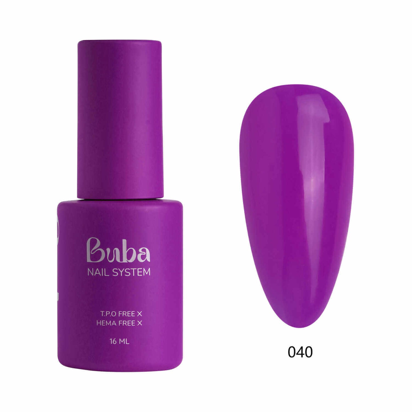 לק ג׳ל בובה Buba HEMA FREE גוון 040