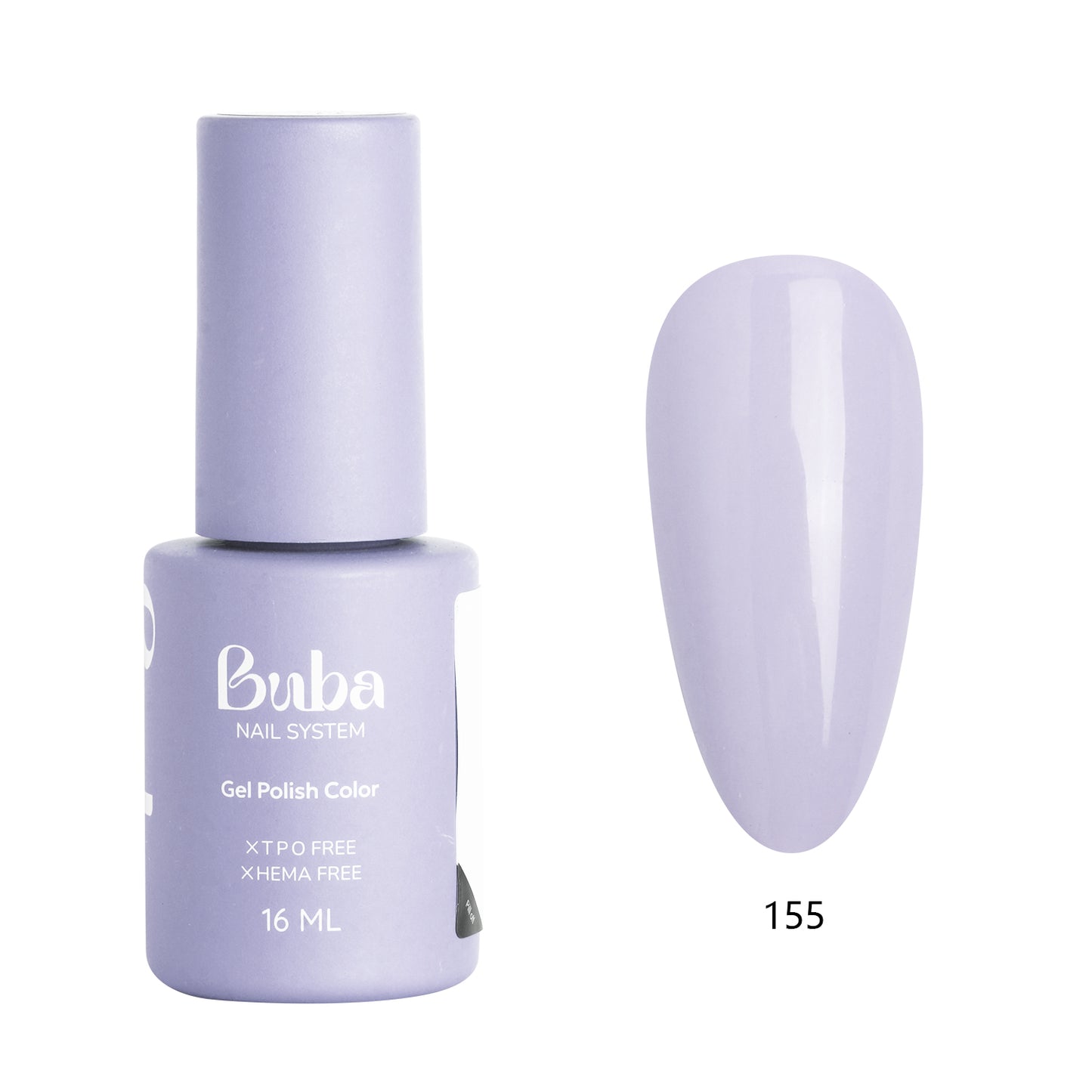 לק ג׳ל בובה Buba HEMA FREE גוון 155