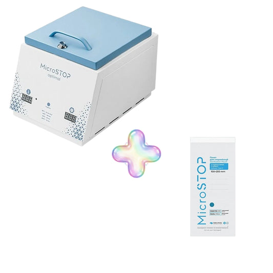 MicroStop Dry Heat Sterilizer OPTIMAL  מכשיר עיקור בחום יבש + 10 חבילות שקיות עיקור מתנה