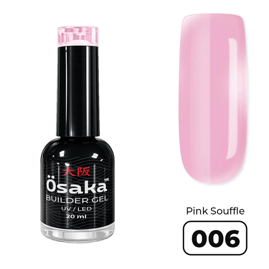 ג׳ל בנייה בבקבוק 20 גר.Brush Builder Gel Pink Souffle 006 Osaka