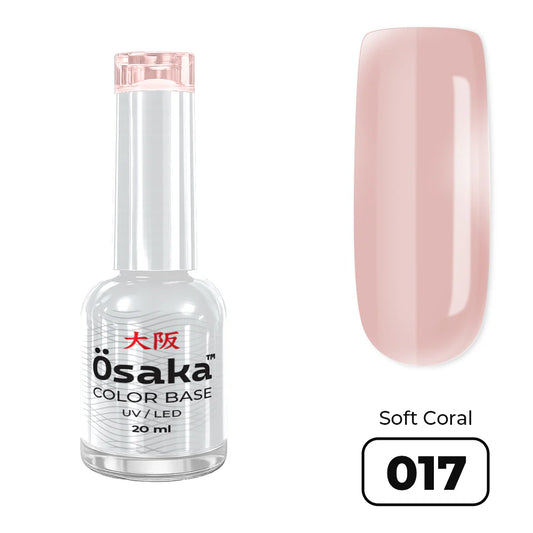 ראבר בייס בצבע 20 מ״ל Color Base Soft Coral 017 Osaka