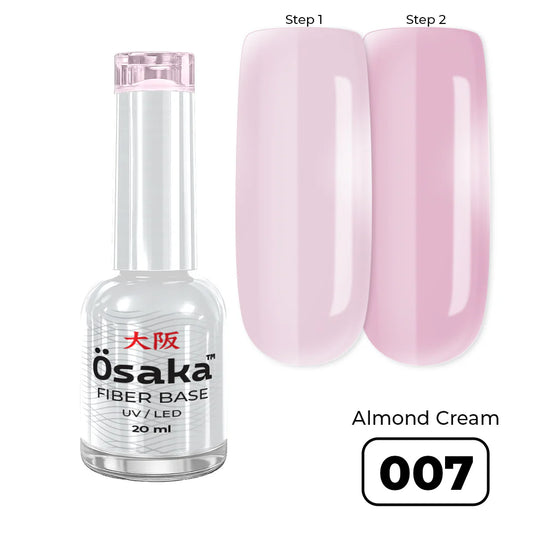 Osaka Fiber Base Almond Cream 007 - בייס פייבר ג׳ל בצבע 20 מ״ל