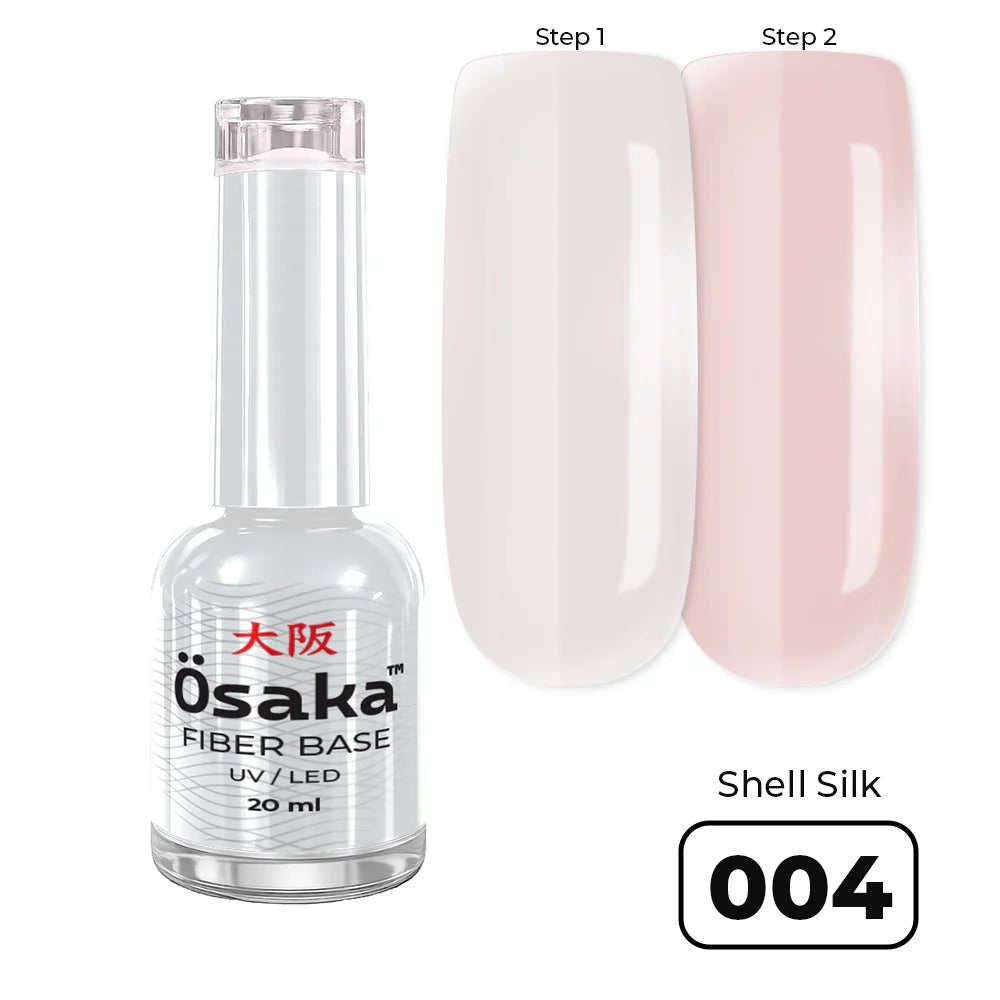 בסיס פייבר ג׳ל בצבע 20 מ״ל Fiber Base Shell Silk 004 Osaka