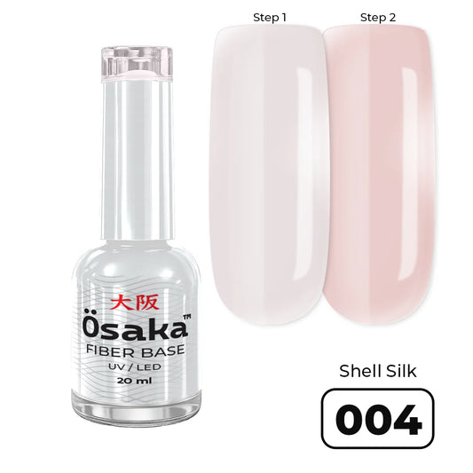 בסיס פייבר ג׳ל בצבע 20 מ״ל Fiber Base Shell Silk 004 Osaka