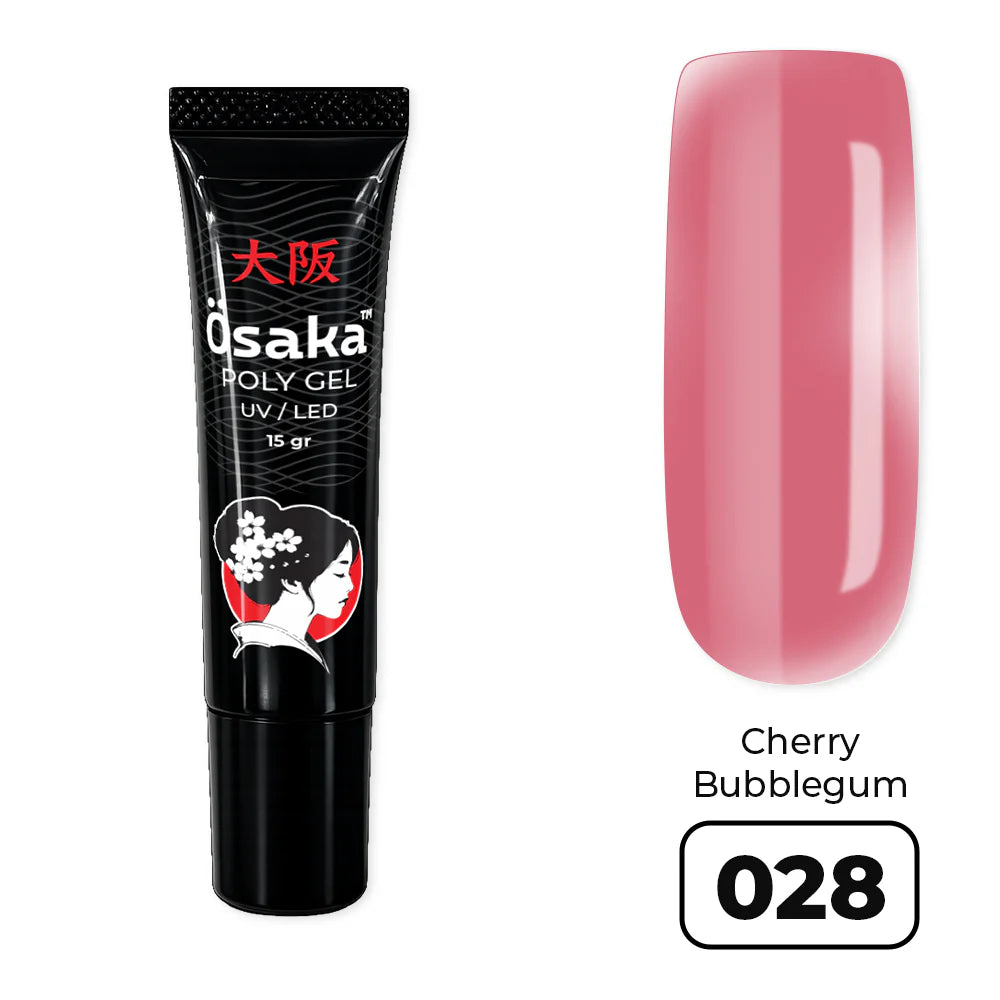 פוליג׳ל 15 מ״ל PolyGel Tube Cherry Bubblegum 028 Osaka
