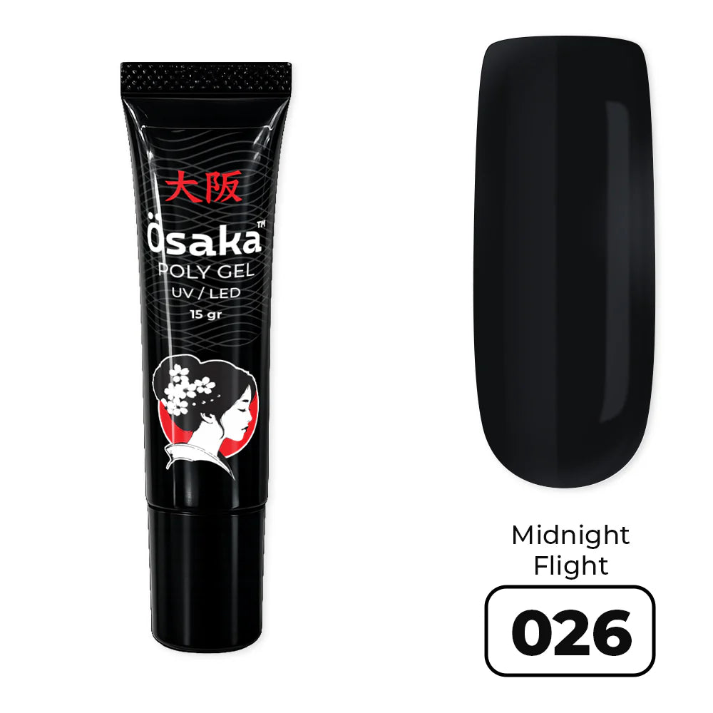 פוליג׳ל 15 מ״ל PolyGel Tube Midnight Flight 026 Osaka