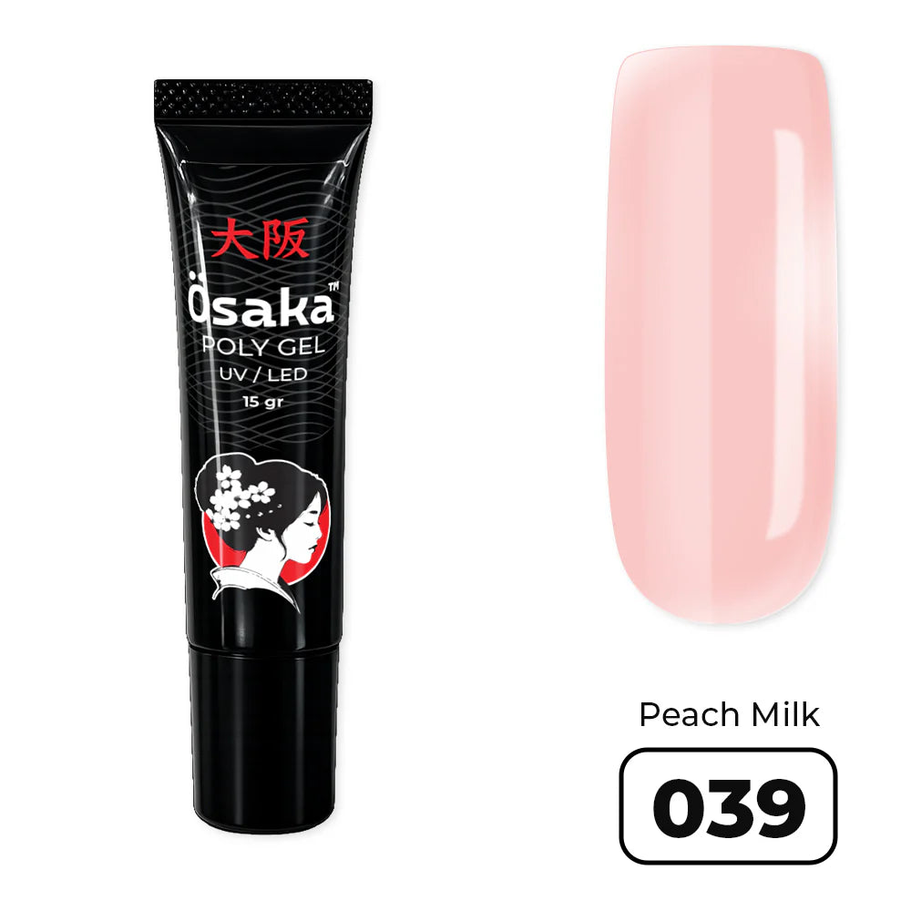 פוליג׳ל 15 מ״ל PolyGel Tube Peach Milk 039 Osaka