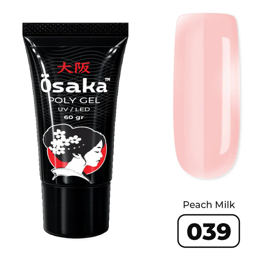 פוליג׳ל 60 מ״ל PolyGel Tube Peach Milk 039 Osaka