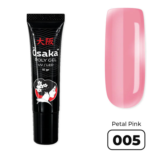 פוליג׳ל 15 מ״ל PolyGel Tube Petal Pink 005 Osaka