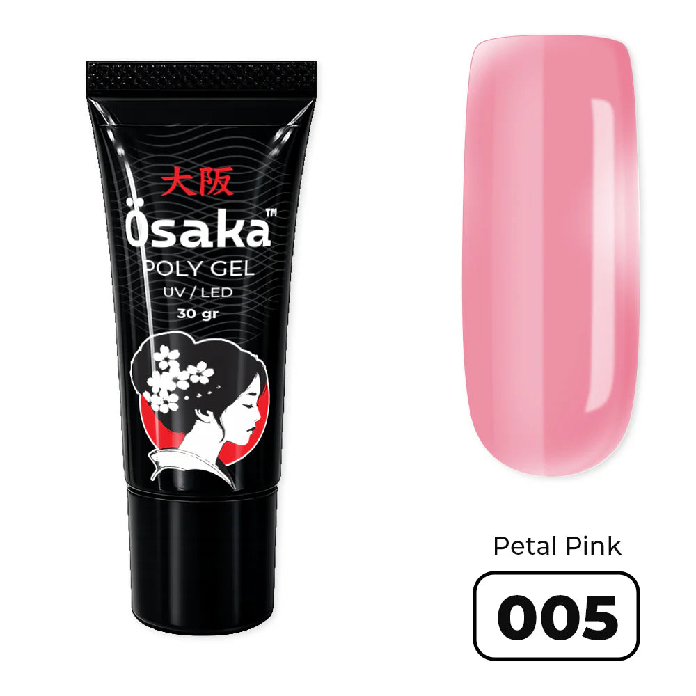 פוליג׳ל 30 מ״ל PolyGel Tube Petal Pink 005 Osaka