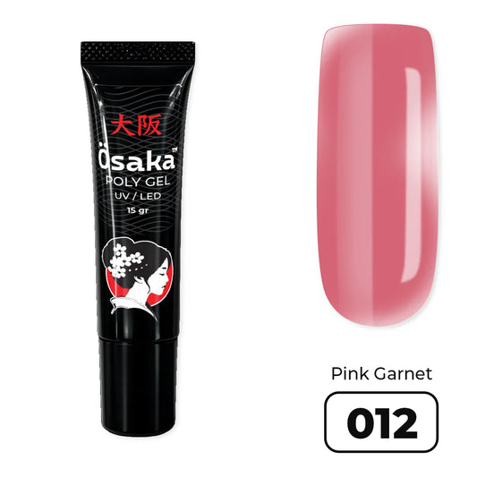 פוליג׳ל 15 מ״ל PolyGel Tube Pink Garnet 012  Osaka