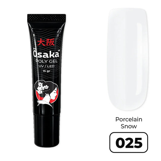 פוליג׳ל 15 מ״ל PolyGel Tube Porcelain Snow 025 Osaka