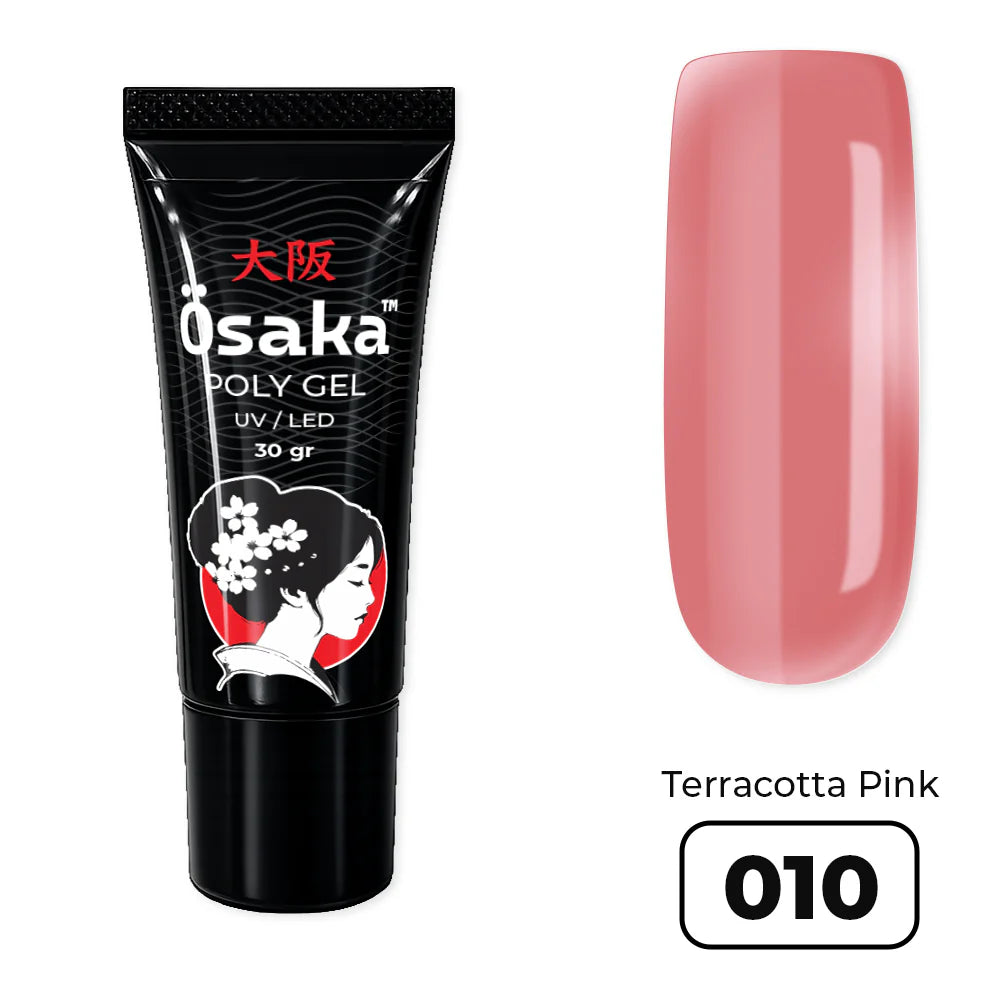 פוליג׳ל 30 גר. PolyGel Tube Terracotta Pink 010 Osaka
