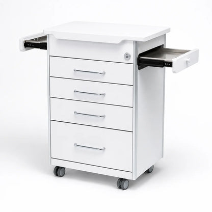 Storage cabinet - ארונית ניידת למרפאה עם 4 מגירות ו־2 מדפים נשלפים